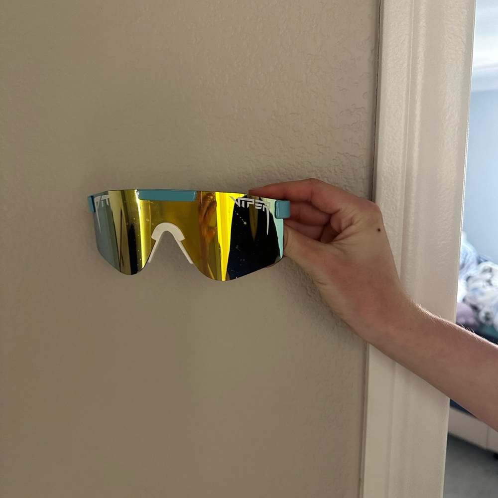 Gold and Blue Wall Decor by